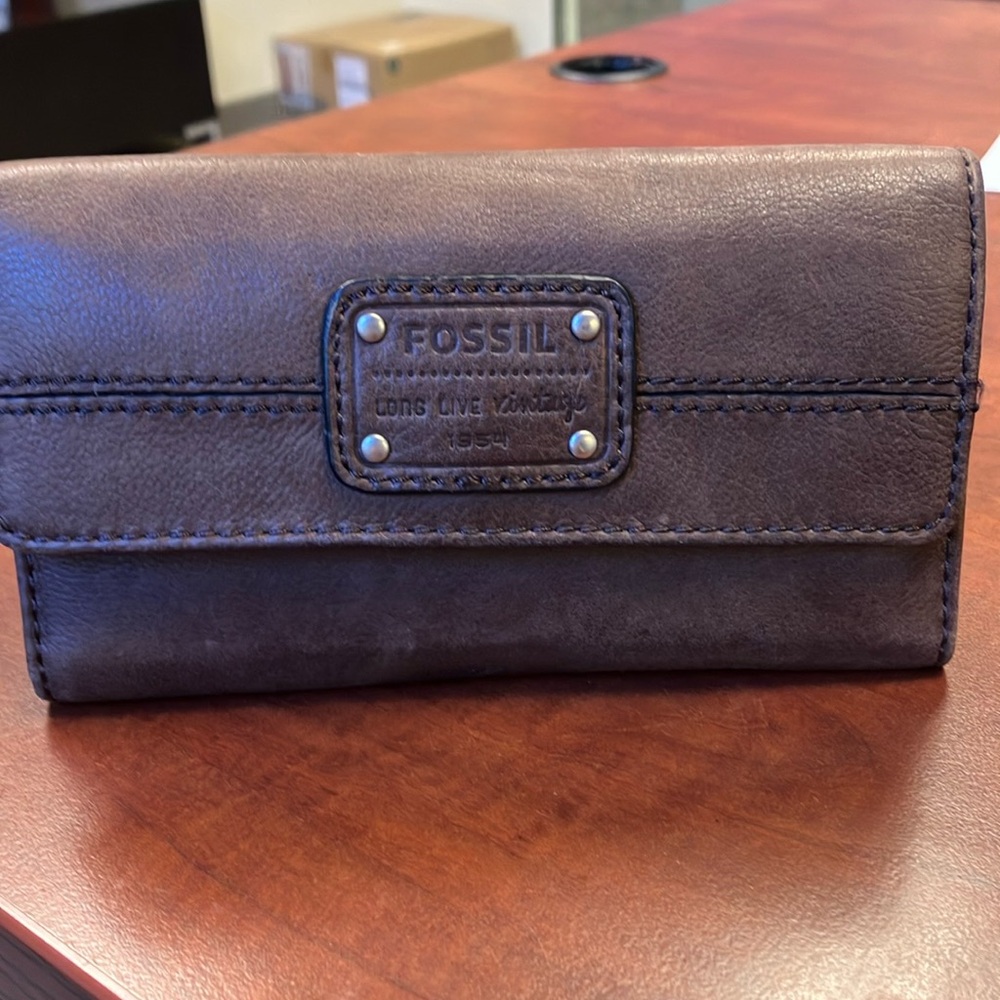 Fossil Long Live Vintage 1954 Brown Leather Wallet